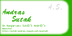 andras sutak business card